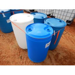 (4) 50 GAL  PLASTIC BARRELS Miscellaneous