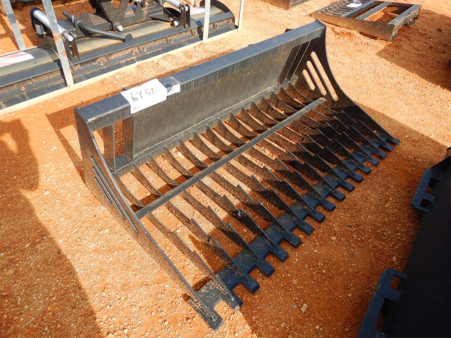 66" ROCK BUCKET Skid Steer Attachment