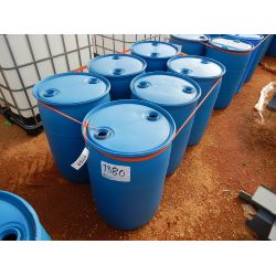 (6) 50 GALLON  PLASTIC BARRELS Miscellaneous