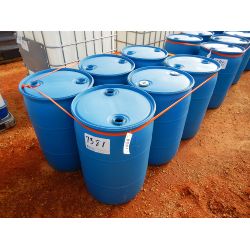 (6) 50 GALLON  PLASTIC BARRELS Miscellaneous