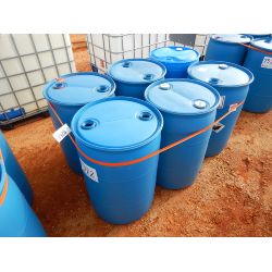 (6) 50 GALLON  PLASTIC BARRELS Miscellaneous