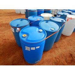 (6) 50 GALLON  PLASTIC BARRELS Miscellaneous