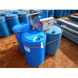 (6) 50 GALLON  PLASTIC BARRELS Miscellaneous