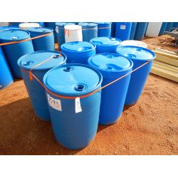 (7) MISC SIZE  PLASTIC BARRELS Miscellaneous