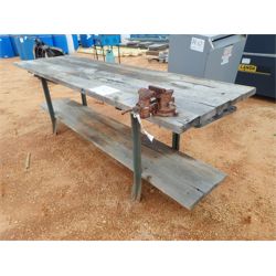 96" WOODEN WORK BENCH  Miscellaneous