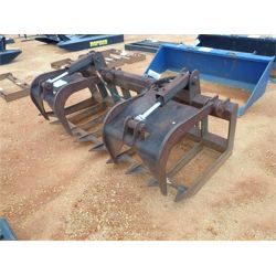 74" GRAPPLE RAKE Skid Steer Attachment