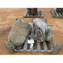 (2) DECORATIVE ROCKS Miscellaneous