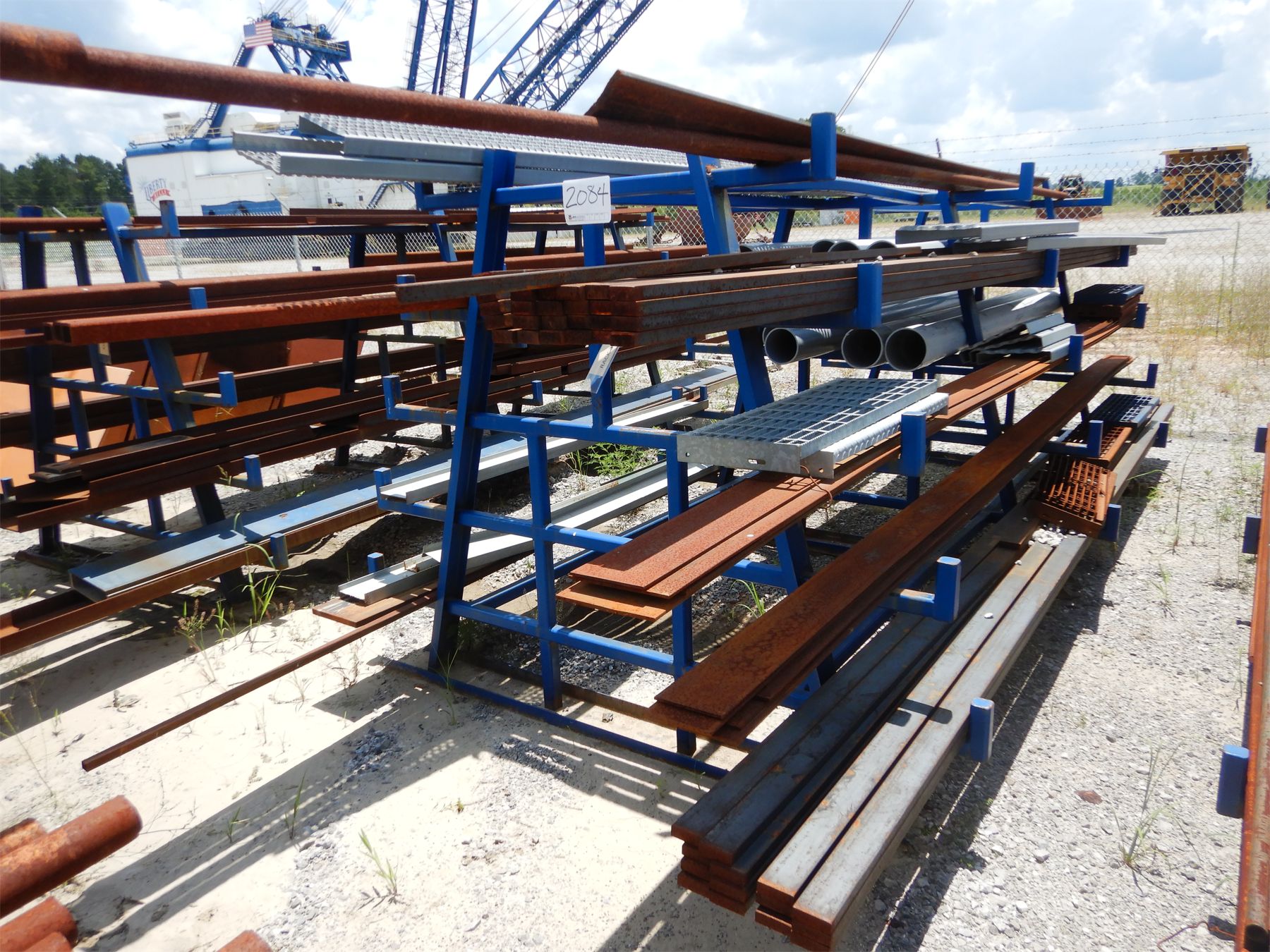 METAL RACK W/ MISC METAL Shop Equipment