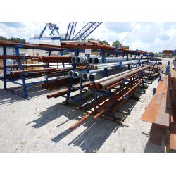METAL RACK W/ MISC METAL PIPE Shop Equipment