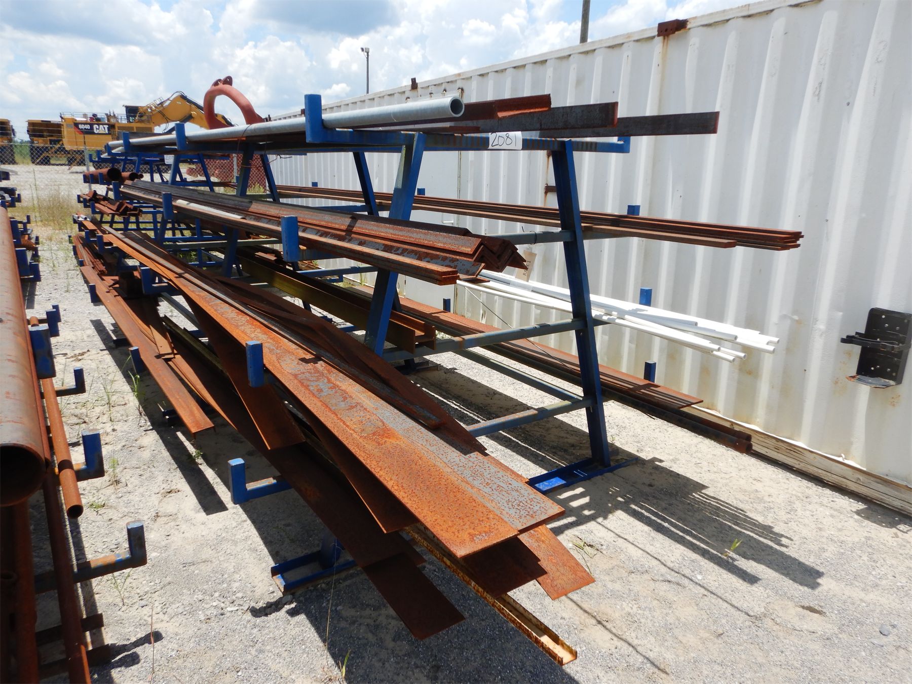 METAL RACK W/ MISC METAL Shop Equipment