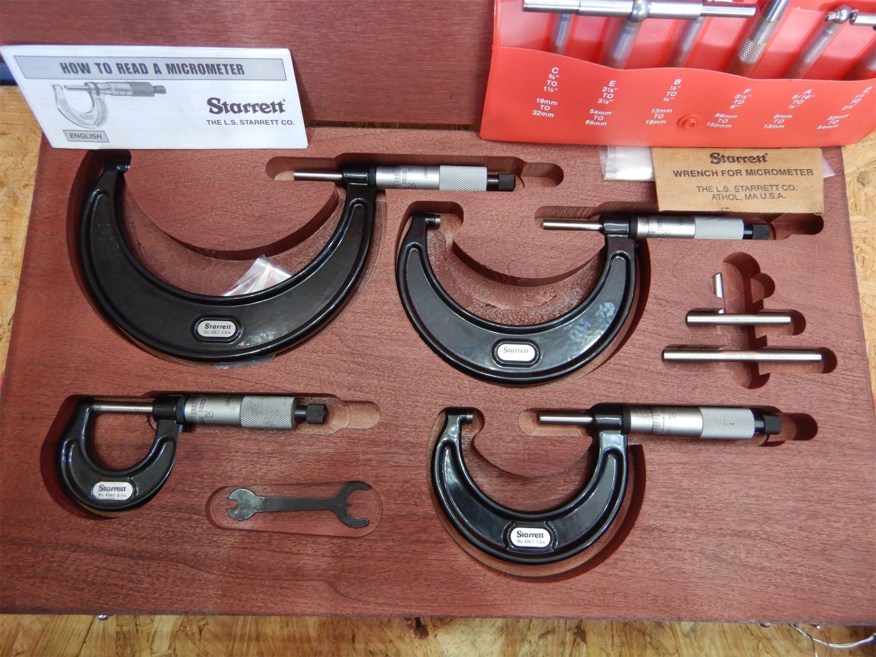 STARRET MICROMETER SETS Tool