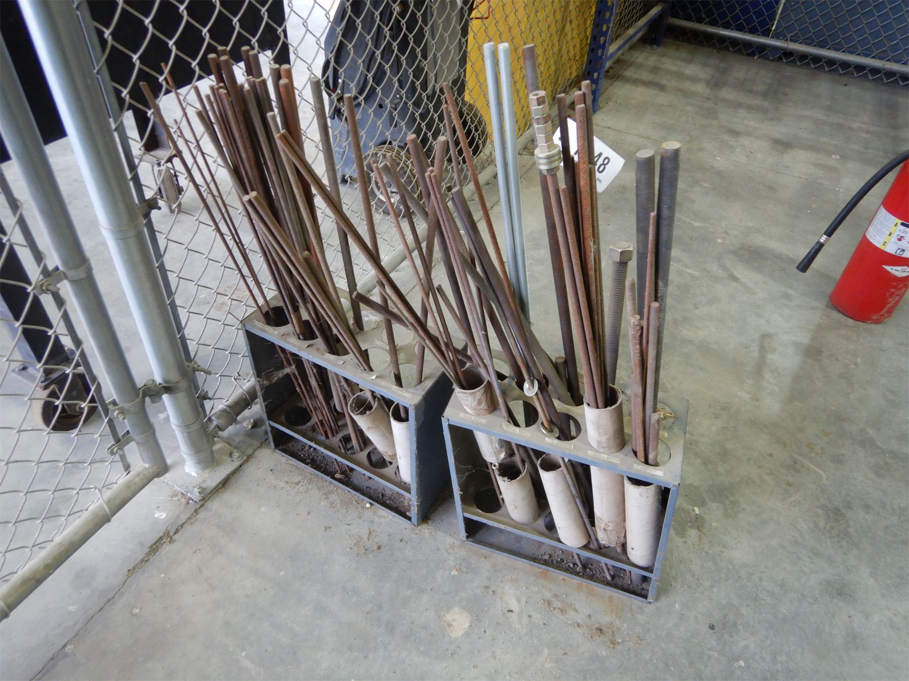 All-Thread Rod Racks Shop Equipment - J.M. Wood Auction Company, Inc.