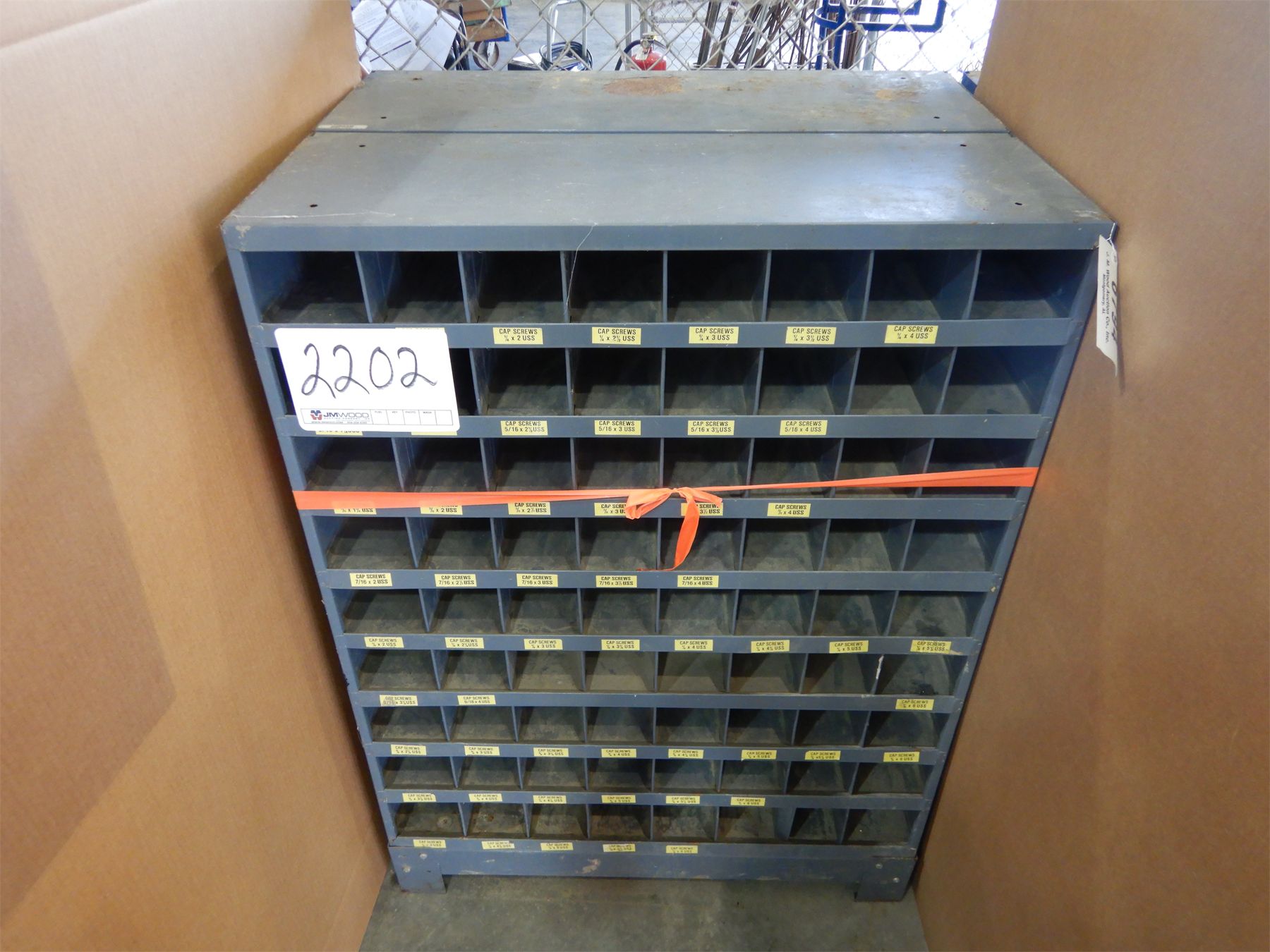 METAL BOLT BIN Shop Equipment J.M. Wood Auction Company, Inc.