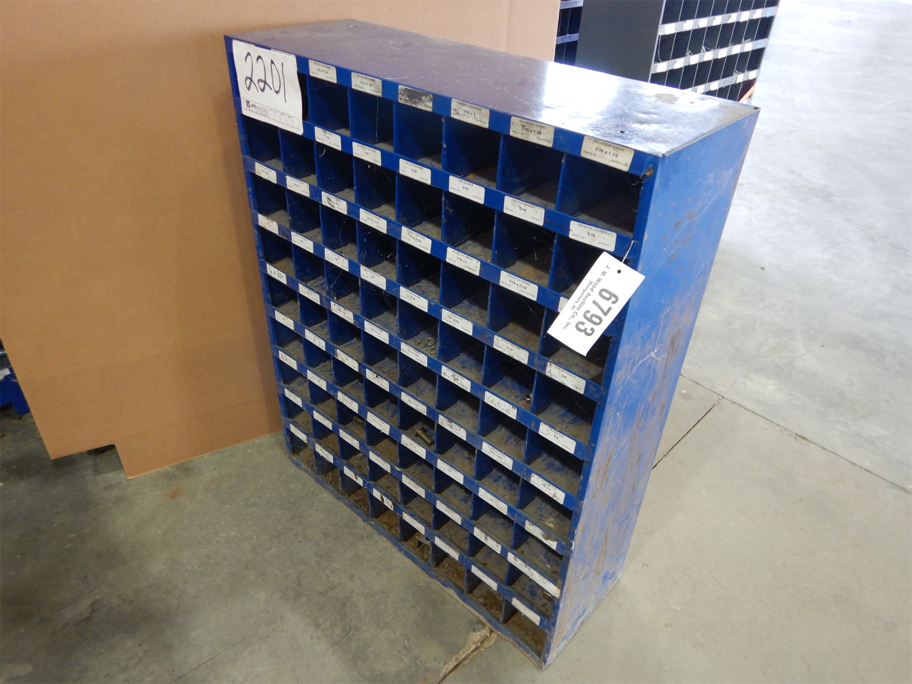 METAL BOLT BIN Shop Equipment