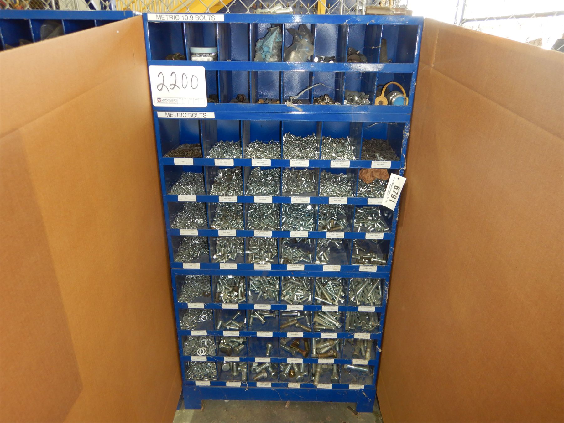 METAL BOLT BIN Shop Equipment