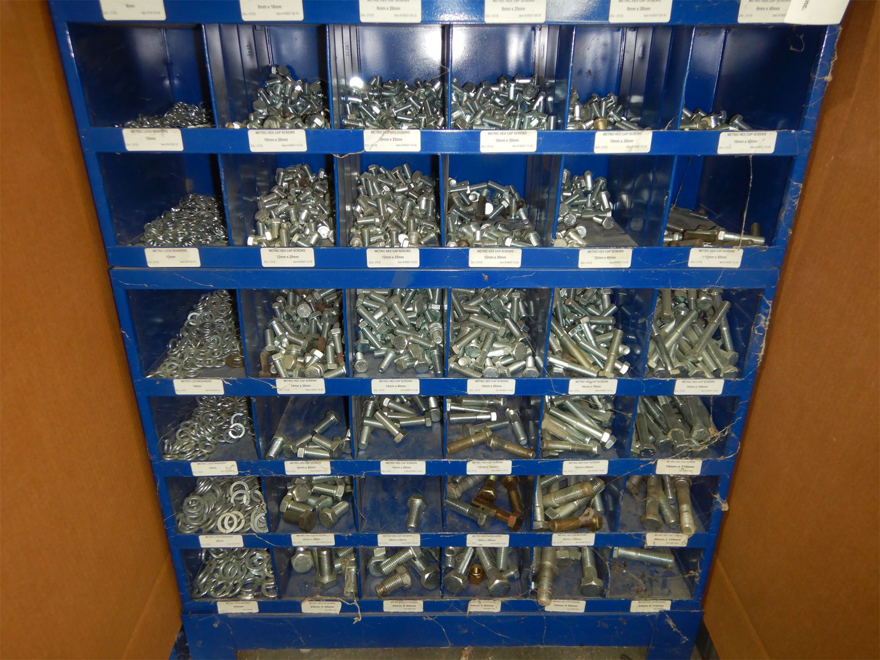 METAL BOLT BIN Shop Equipment