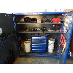 STRONGHOLD STORAGE CABINET w/ WELDING TOOLS Shop Equipment