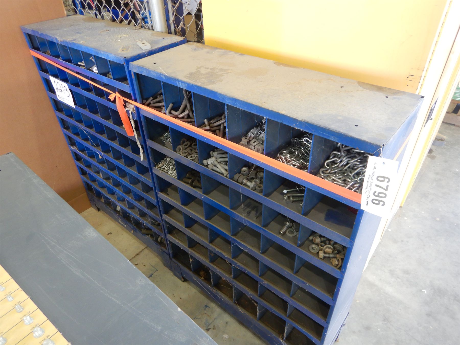 METAL BOLT BINS Shop Equipment J.M. Wood Auction Company, Inc.