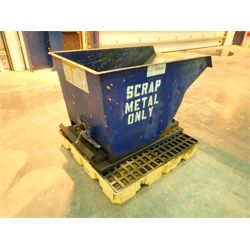 Metal Dump Bin Shop Equipment