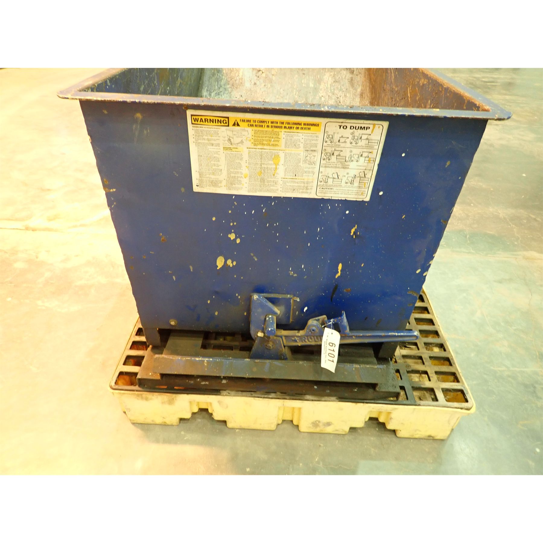 Metal Dump Bin Shop Equipment