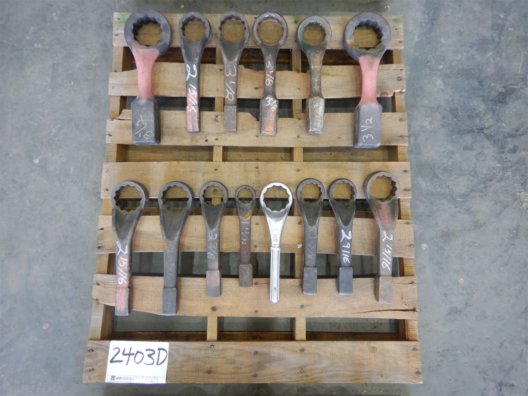 Assorted hammer wrenches 14 std Miscellaneous J.M. Wood Auction