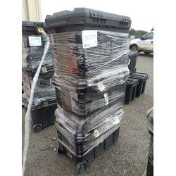 3 - Utility Storage Tote 18" x 34"L x 20 1/2" D Plastic Storage Boxes Miscellaneous