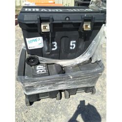 3 - Utility Storage Tote 18" x 34"L x 20 1/2" D Plastic Storage Boxes Miscellaneous