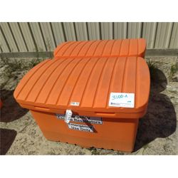 3 - Heavy duty plastic storage containers 23" W x 44"L x 25" D Miscellaneous