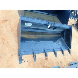 68" BUCKET W/TEETH Skid Steer Attachment