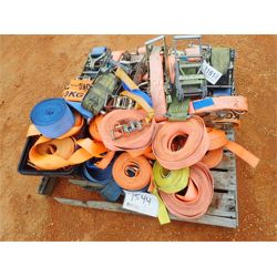 (1) PALLET OF MISC BINDING RATCHET STRAPS Miscellaneous