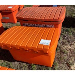 2-Heavy duty plastic storage containers 23" W x 44"L x 25" D Miscellaneous