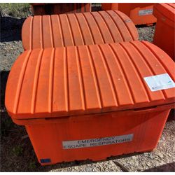 2-Heavy duty plastic storage containers 23" W x 44"L x 25" D Miscellaneous