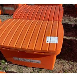 2-Heavy duty plastic storage containers 23" W x 44"L x 25" D Miscellaneous