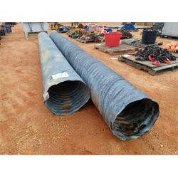 (2)STEEL CULVERT  PIPE Highway Equipment Misc