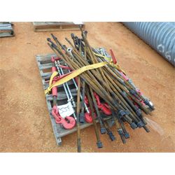 (1) PALLET OF THREADED RODS & CHAIN BINDERS Miscellaneous