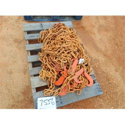 (1) PALLET OF CHAIN W/HOOKS Miscellaneous