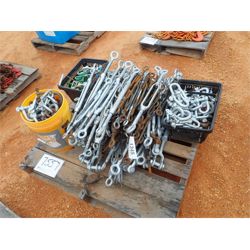 (1) PALLET OF ADJUSTERS & HOOKS Miscellaneous