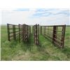 Image 2 : 10) 25' 5 Bar Self Standing Metal Corral Panels