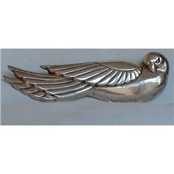 Crescent Hawk Pin ART DECO STERLING SILVER HAWK PIN Signed, #961251