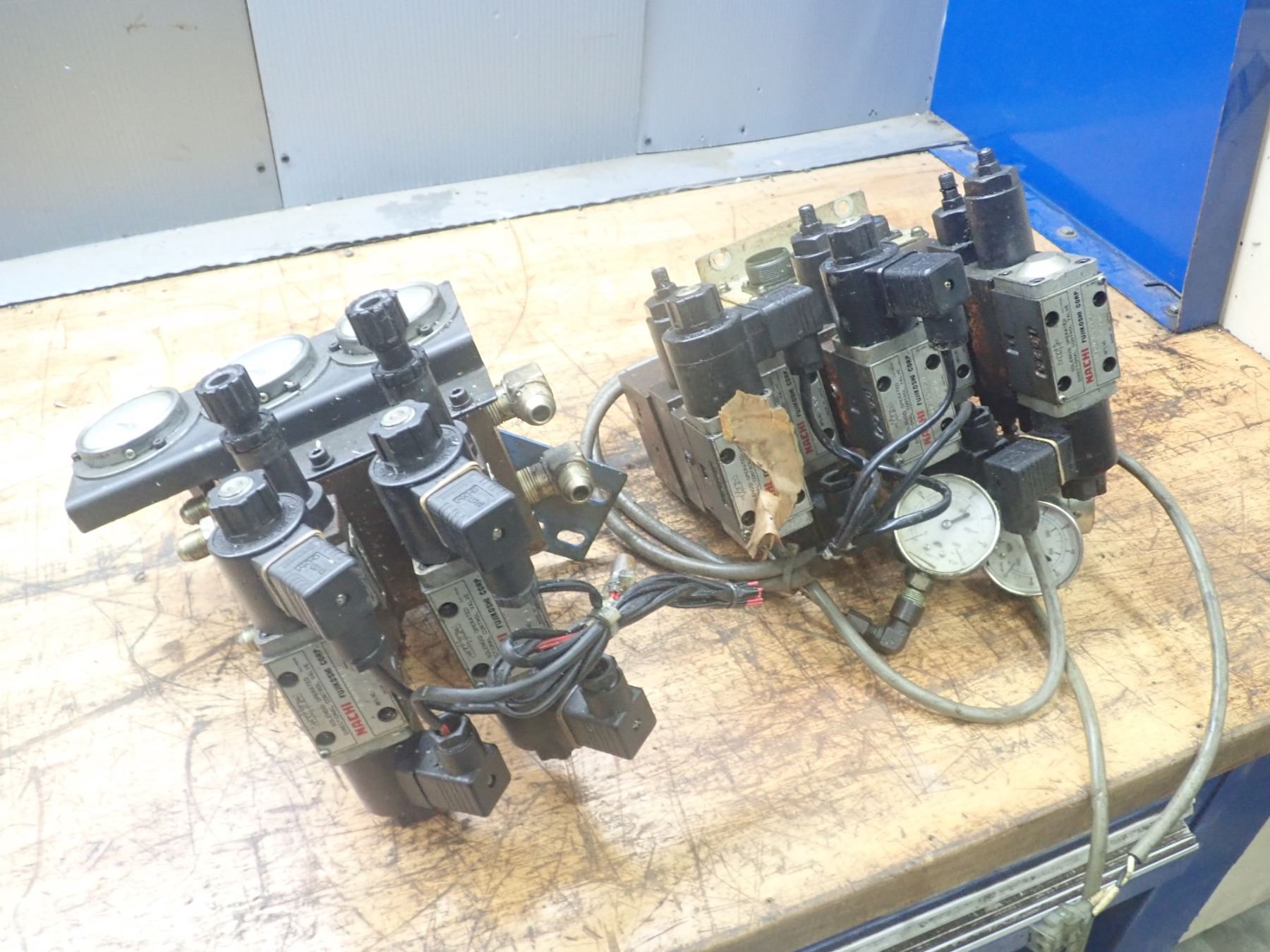 (2) Hydraulic Valve Blocks with Misc Directional Control Valves