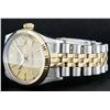 Image 7 : Rolex Mens 2 Tone 14K Champagne Tapestry Index 36MM Datejust Wristwatch