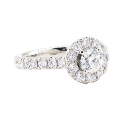 1.25 ctw Diamond Wedding Ring - 14KT White Gold