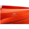 Image 6 : Hermes Orange Epsom Leather Bearn Wallet
