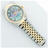 Image 6 : Rolex Mens 2 Tone 14K Tahitian MOP Diamond 36MM Datejust Wristwatch