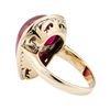 Image 3 : 4.00 ctw Synthetic Ruby Ring - 10KT Yellow Gold