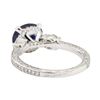 Image 3 : 2.53 ctw Sapphire and Diamond Ring - 14KT White Gold