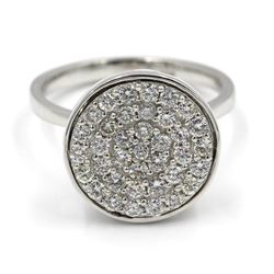 0.75 ctw Diamond Dome Ring - 14KT White Gold