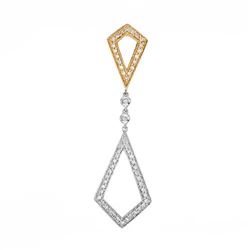 14k Yellow Gold 0.24CTW Diamond Pendant, (SI2-SI3/G-H)