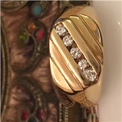 14KT Yellow Gold Men's Wedding Ring