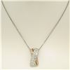 Image 4 : NEW 18k Tri-Color Gold X Pendant w/ 2.18 ctw F VS Pave Round Brilliant Diamonds